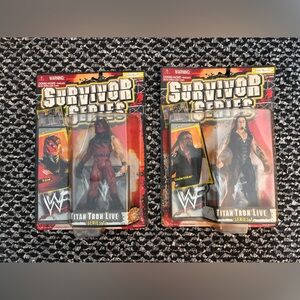 WWF Survivor Series Titan Tron Live Series 1 Undertaker & Kane Action Figures